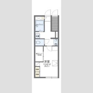レオパレスGODDES師勝【105号室】の間取り