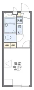 レオパレス舟倉【202号室】の間取り