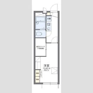 レオパレスマリオネット【101号室】の間取り
