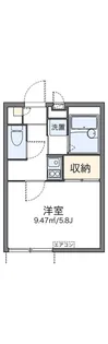 レオパレスヒルサイド【1階】の間取り
