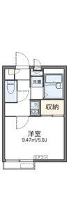 レオパレスヒルサイド【202号室】の間取り