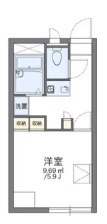 レオパレス矢ノ津【201号室】の間取り