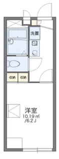 レオパレスハルミ【2階】の間取り