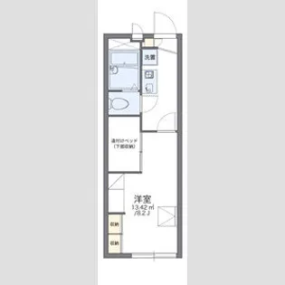 レオパレスHAYASHI1【1階】の間取り