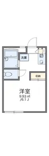 レオパレス篭山西【201号室】の間取り