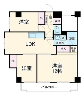 千成ソミュール日比野【601号室】の間取り