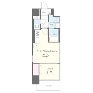 ウィステリアフロリバンダ【4階】の間取り