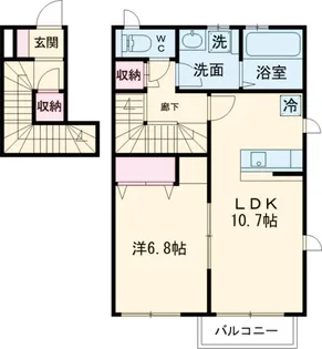 パークガーデン フルール【303号室】の間取り