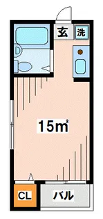 白百合ハイツ【2階】の間取り
