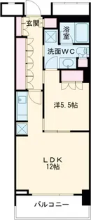 コンフォリア新宿イーストサイドタワー【7階】の間取り