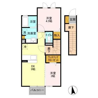東原シティハウス【2階】の間取り