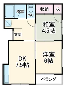 コーポ飛鳥【A号室】の間取り