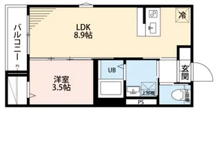 robot home 稲毛東(ロボットホームイナゲヒガシ)【1階】の間取り