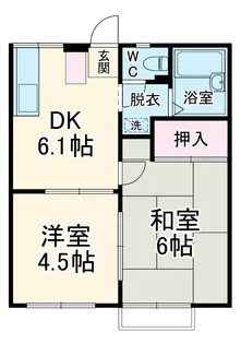 エステートピア原4【206号室】の間取り