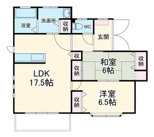 ノア若松【1階】の間取り