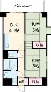 フォークス小岩【5階】の間取り