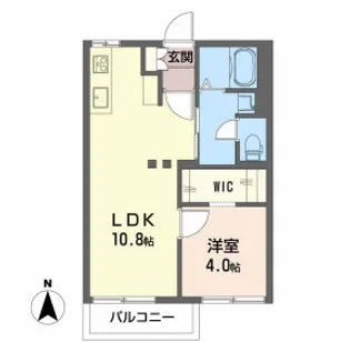 ハリープラザ三陽I【1階】の間取り