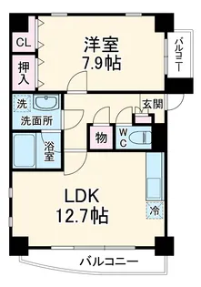ラ・カンパネーラ【9階】の間取り