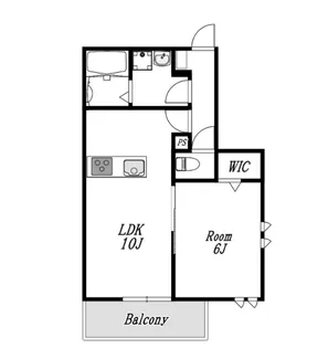 クレストパレス初石【3階】の間取り