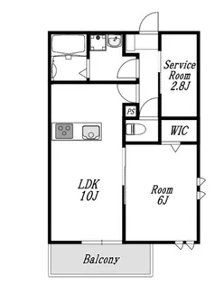 クレストパレス初石【2階】の間取り