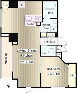 プリムベール新田【7階】の間取り