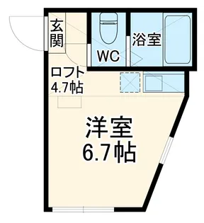 ユナイト星川ジョンポラニー【203号室】の間取り