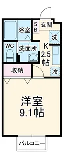 メゾン・ベルグⅡ【1階】の間取り