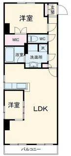 クリスタル ヴィオレタ【206号室】の間取り