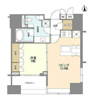 LaSante麻布十番【8階】の間取り
