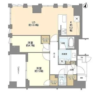 グランリビオ恵比寿【2階】の間取り