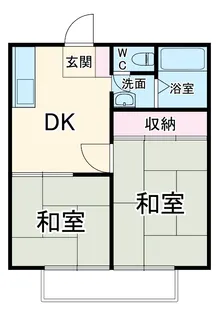 サンシティB棟【102号室】の間取り