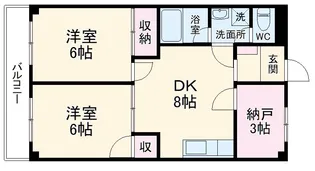 YSマンション【202号室】の間取り
