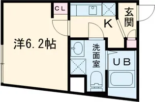 メゾンアッシュ大山【1階】の間取り