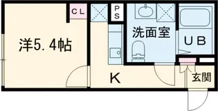 メゾンアッシュ大山【1階】の間取り