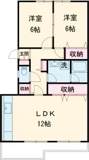 泉が丘クリーンハイツA【205号室】の間取り