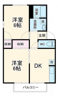 ジュネス久喜Ⅱ【1階】の間取り