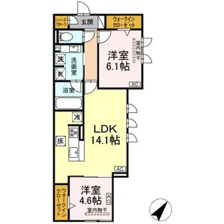 キクロス【1階】の間取り