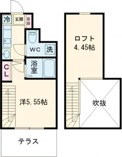 フレクション千歳船橋【1階】の間取り
