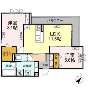キクロス【3階】の間取り