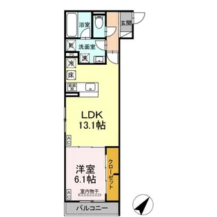 キクロス【3階】の間取り