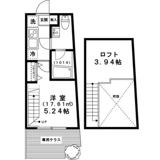 フレクション千歳船橋【1階】の間取り
