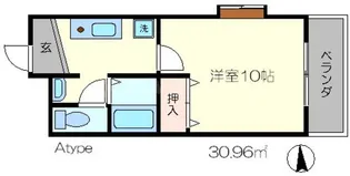 メディナ三条室町【3階】の間取り