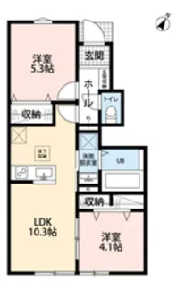 リーブルファイン志木上宗岡Ⅱ【102号室】の間取り