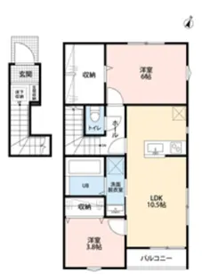 リーブルファイン志木上宗岡Ⅱ【2階】の間取り