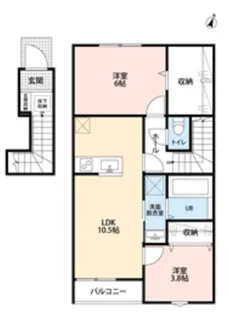 リーブルファイン志木上宗岡Ⅱ【202号室】の間取り