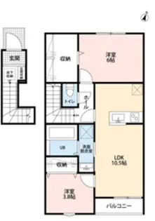 リーブルファイン志木上宗岡Ⅱ【203号室】の間取り