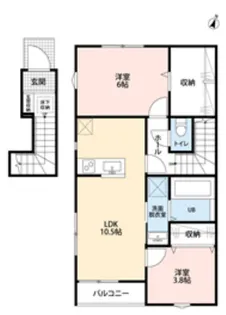 リーブルファイン志木上宗岡Ⅱ【2階】の間取り
