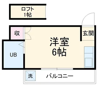 コスモメッツ鎌ケ谷【107号室】の間取り