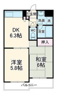 エスポワール与野【4階】の間取り