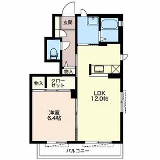 グランドソレーユⅡ【103号室】の間取り